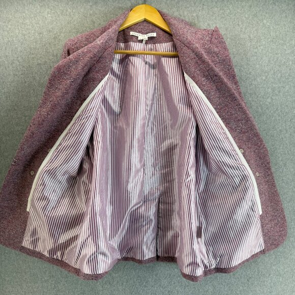 Veronica Beard Revolve Beacon Dickey Jacket Orchid Pink Tweed Womens‎ Size 14 - Picture 11 of 16